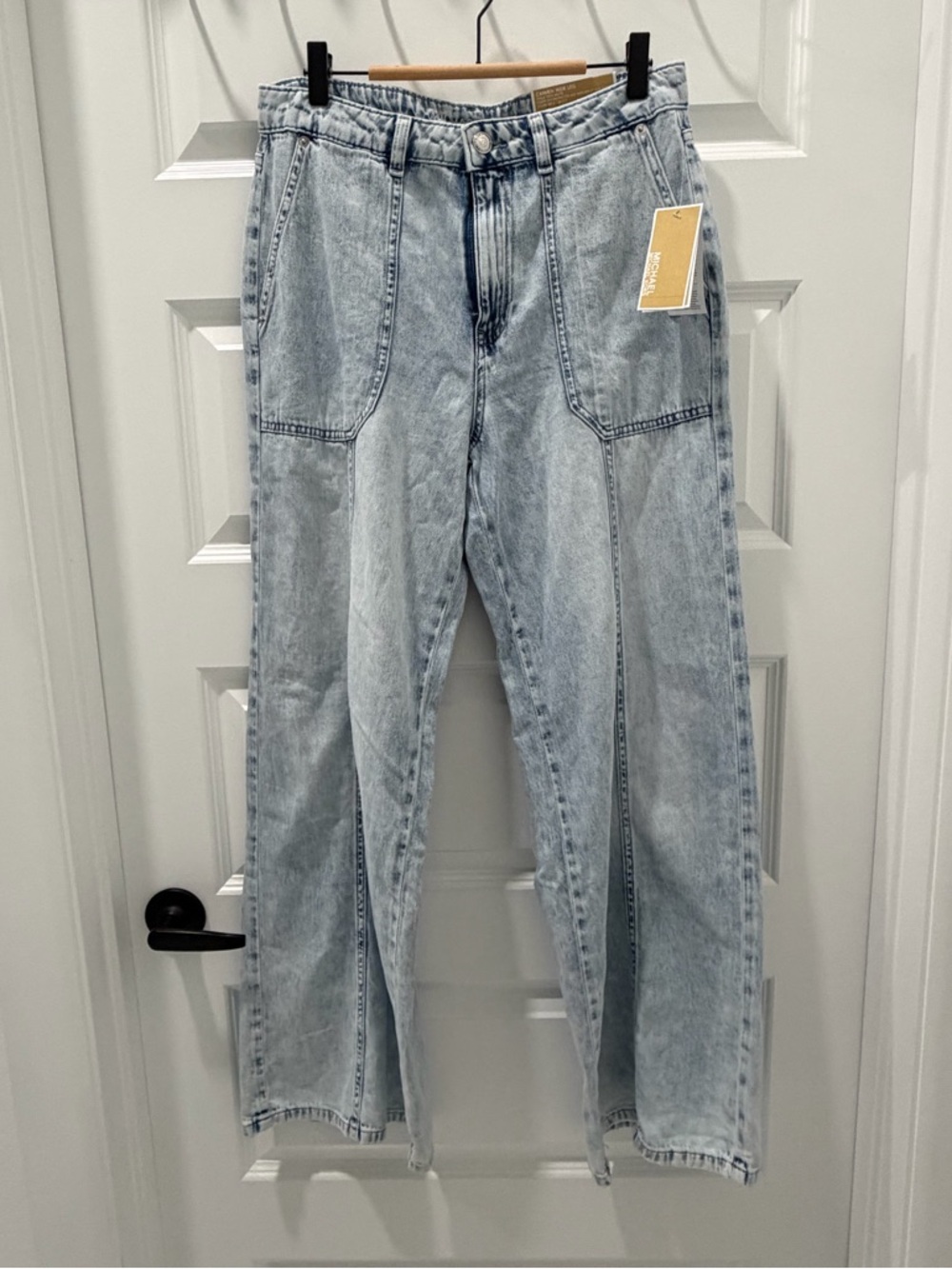 🆕 Michael Kors | Carmen Wide Leg Light Blue Denim Jeans - Size 4.